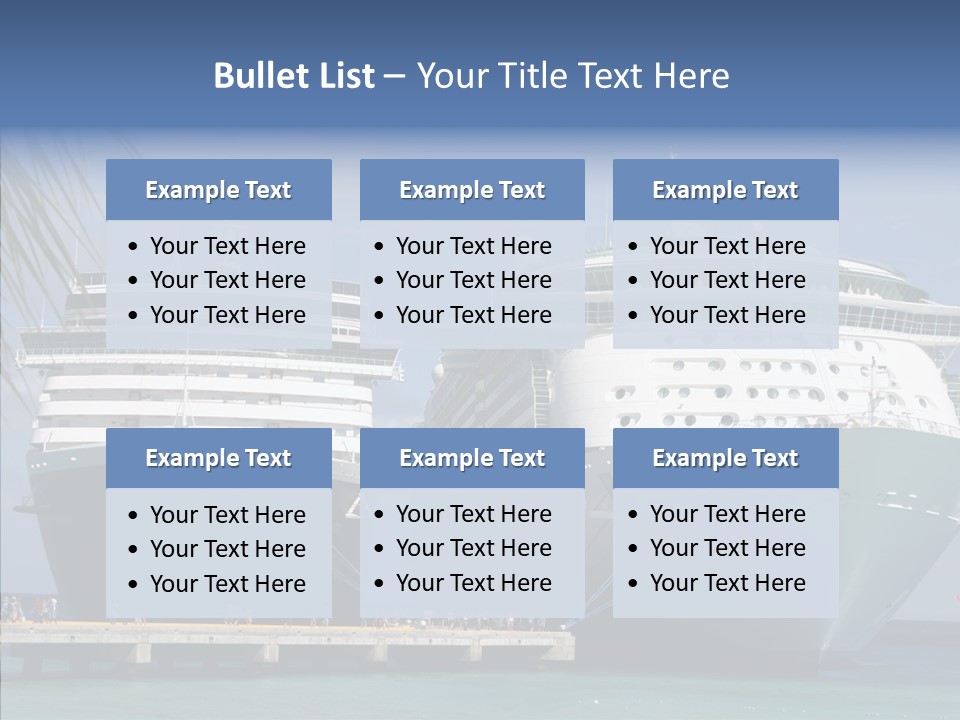 Dock Sea Water PowerPoint Template