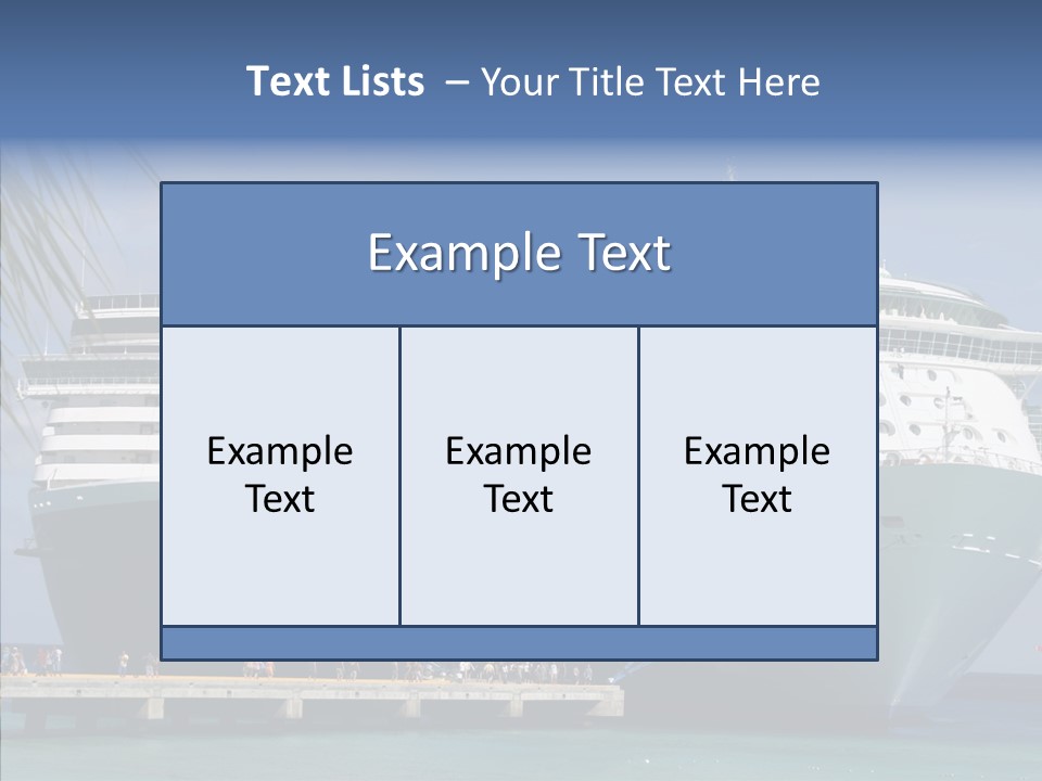 Dock Sea Water PowerPoint Template