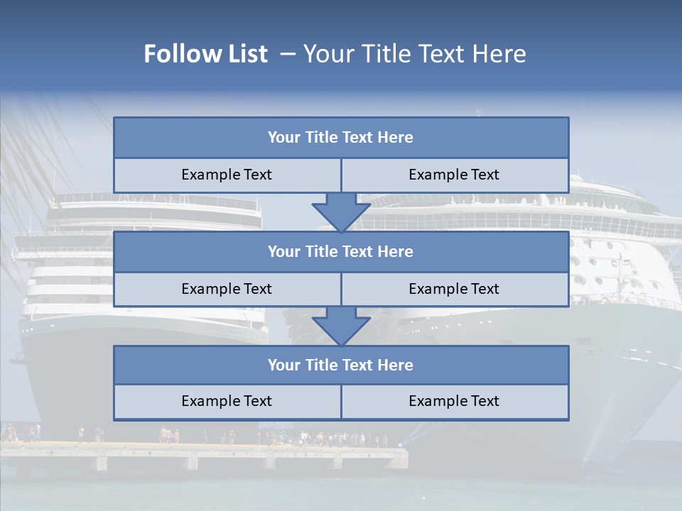 Dock Sea Water PowerPoint Template