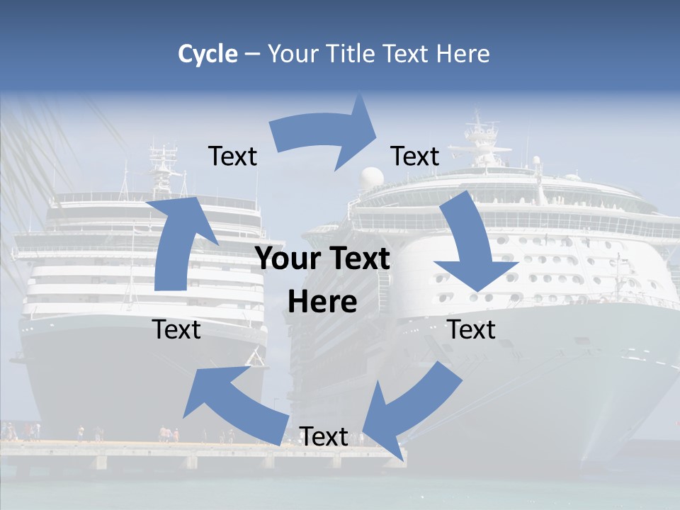 Dock Sea Water PowerPoint Template