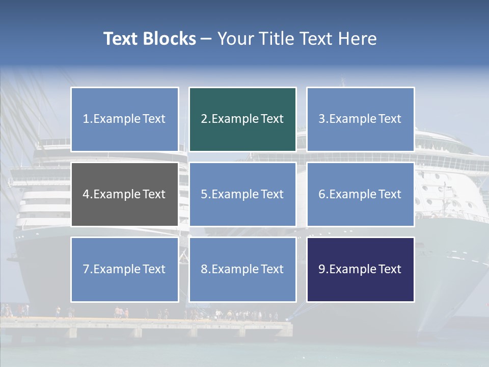 Dock Sea Water PowerPoint Template