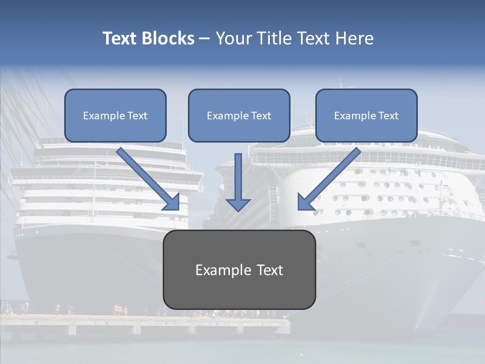Dock Sea Water PowerPoint Template