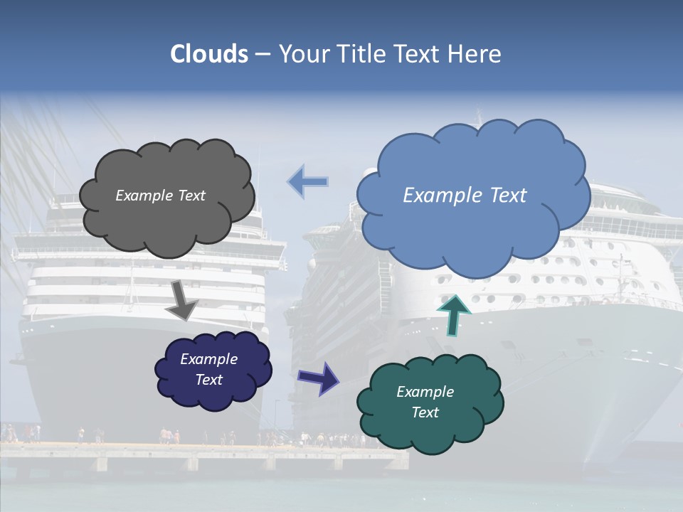 Dock Sea Water PowerPoint Template