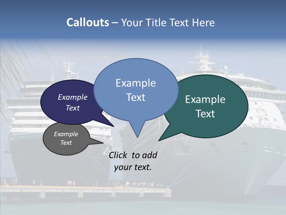 Dock Sea Water PowerPoint Template