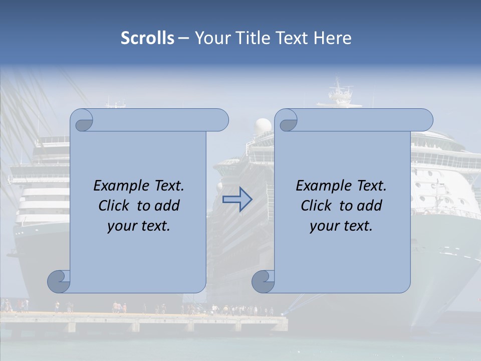 Dock Sea Water PowerPoint Template