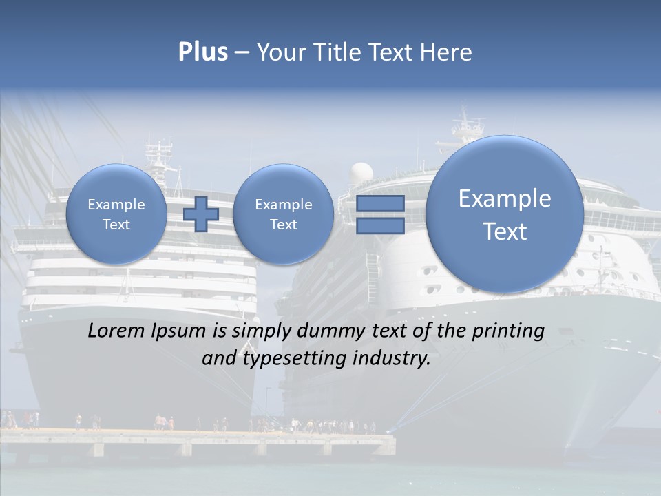 Dock Sea Water PowerPoint Template