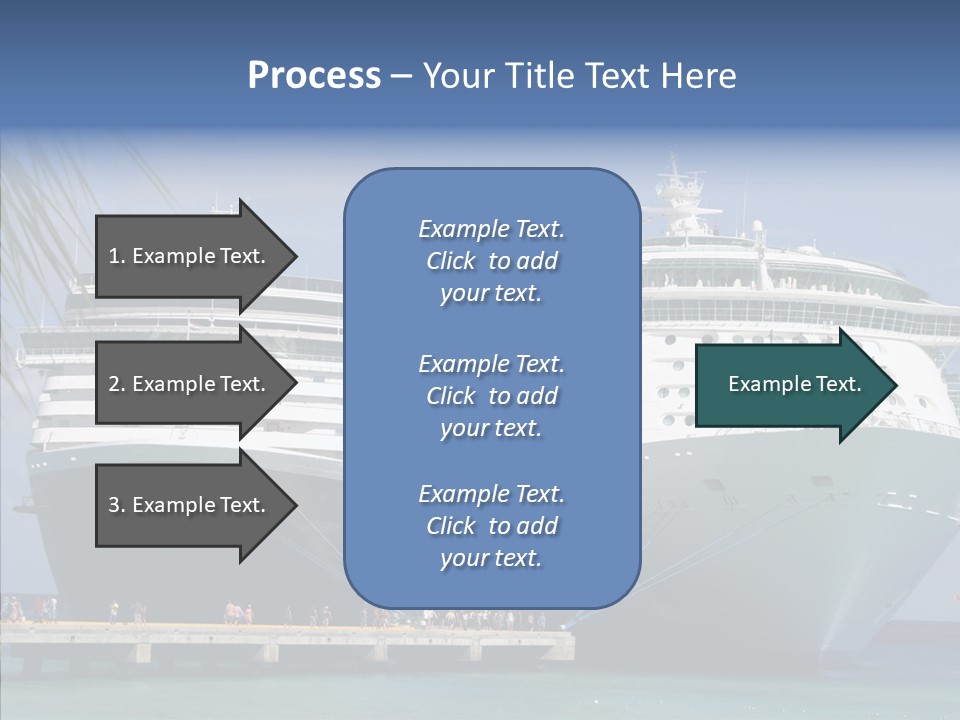 Dock Sea Water PowerPoint Template
