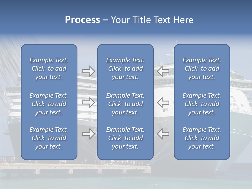 Dock Sea Water PowerPoint Template