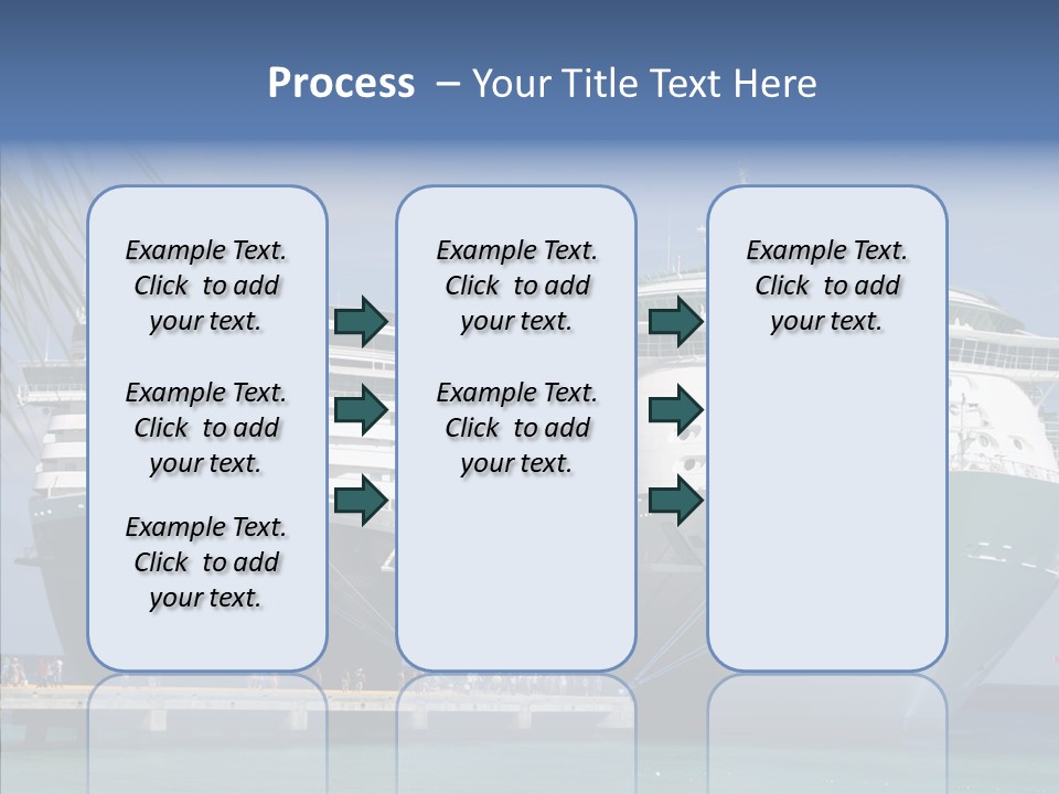 Dock Sea Water PowerPoint Template