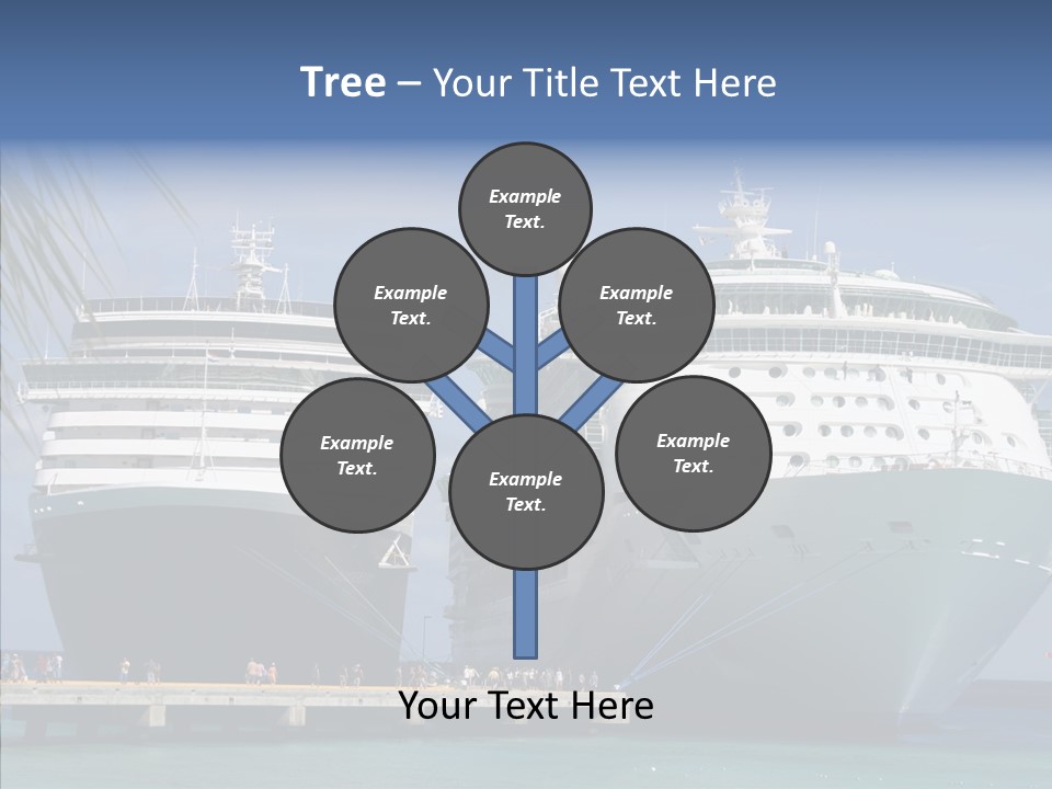 Dock Sea Water PowerPoint Template