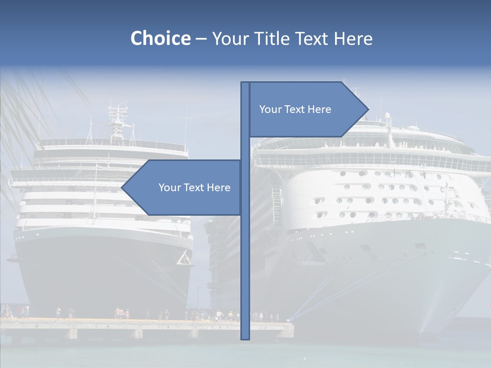 Dock Sea Water PowerPoint Template