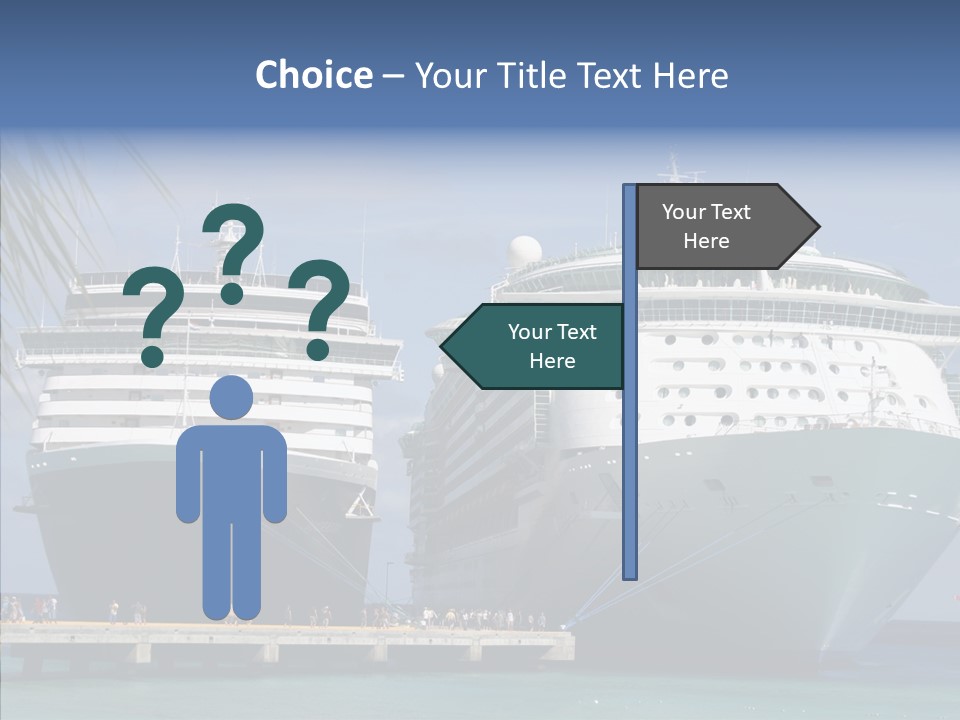 Dock Sea Water PowerPoint Template