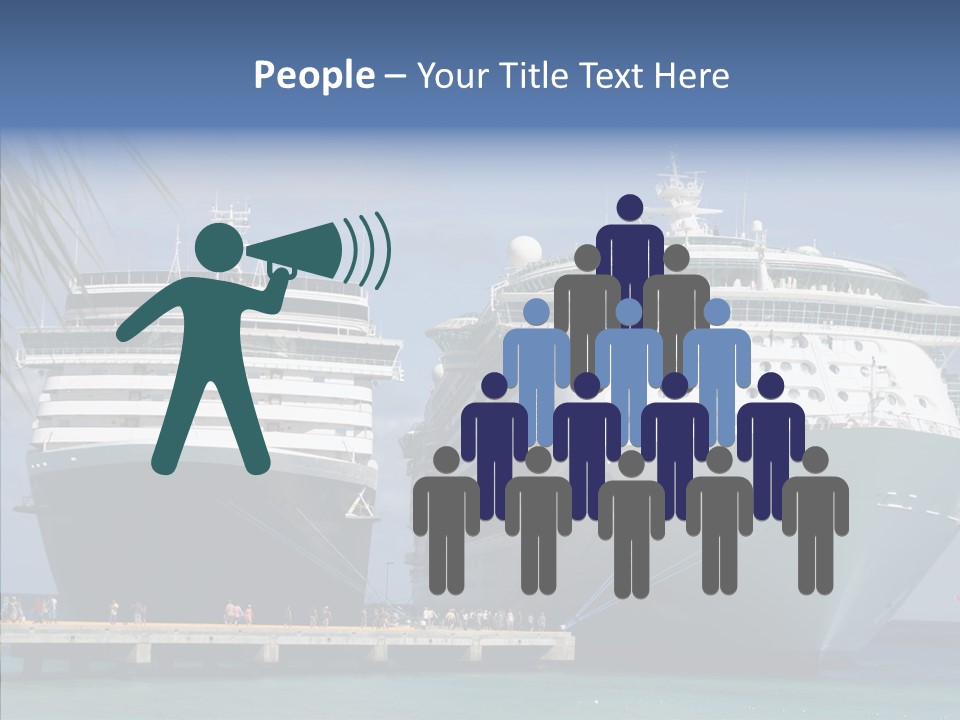 Dock Sea Water PowerPoint Template