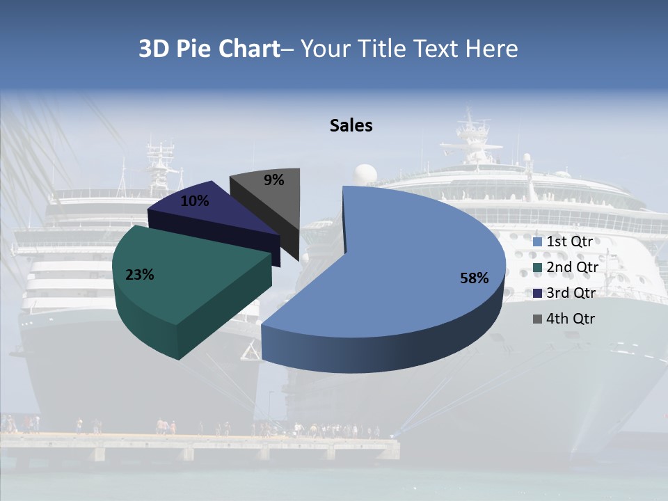 Dock Sea Water PowerPoint Template