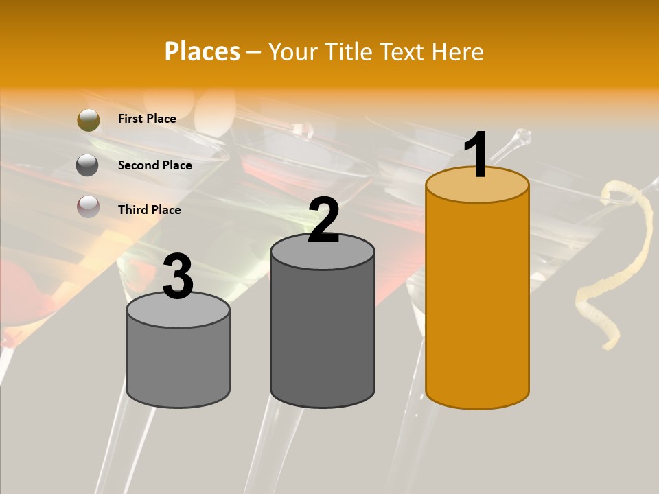 Glass Crystal Vermouth PowerPoint Template