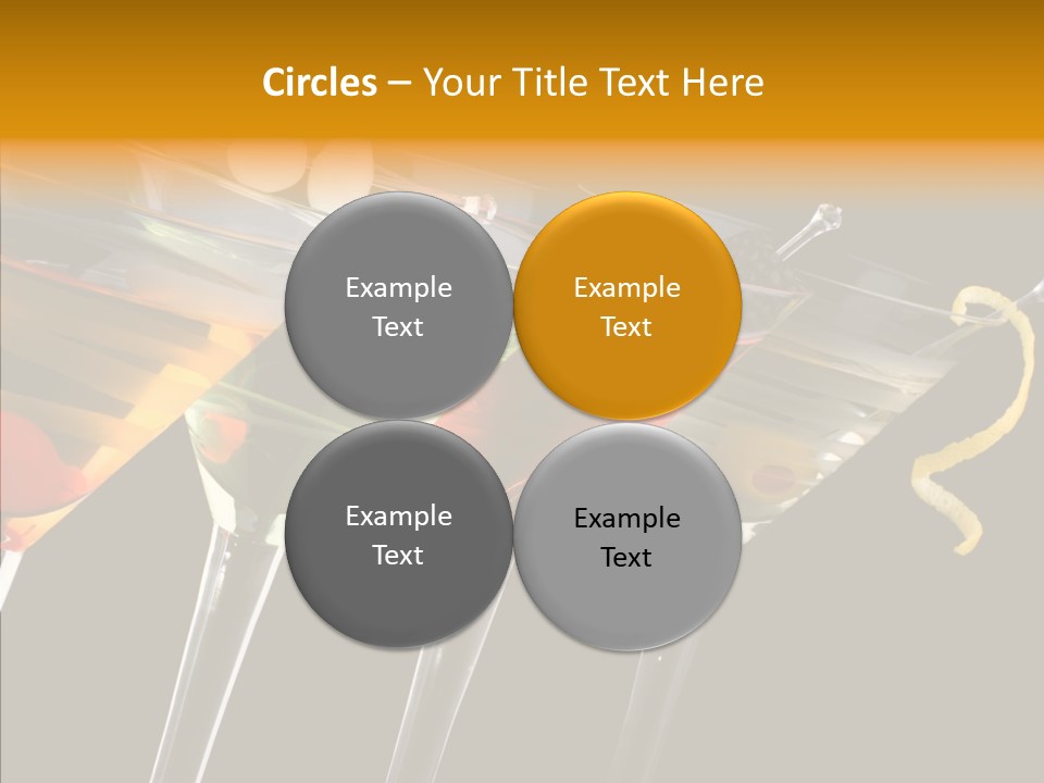 Glass Crystal Vermouth PowerPoint Template