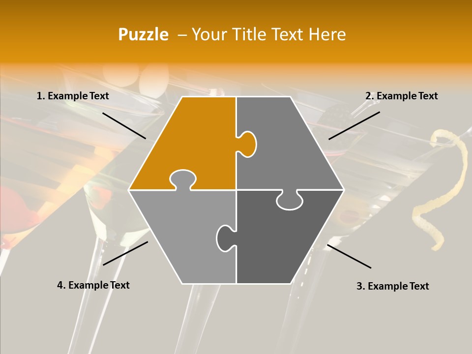 Glass Crystal Vermouth PowerPoint Template