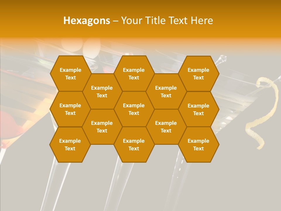 Glass Crystal Vermouth PowerPoint Template