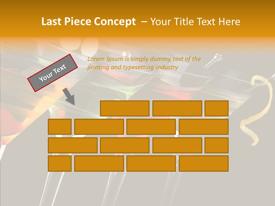 Glass Crystal Vermouth PowerPoint Template