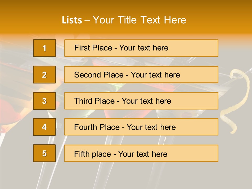 Glass Crystal Vermouth PowerPoint Template