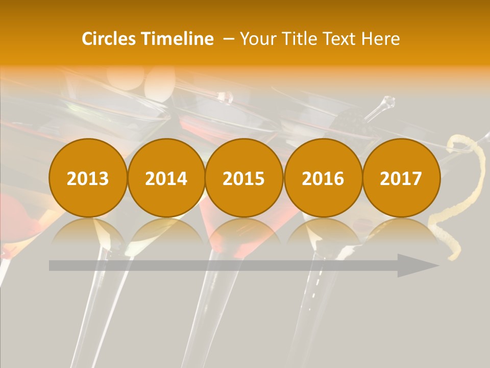 Glass Crystal Vermouth PowerPoint Template