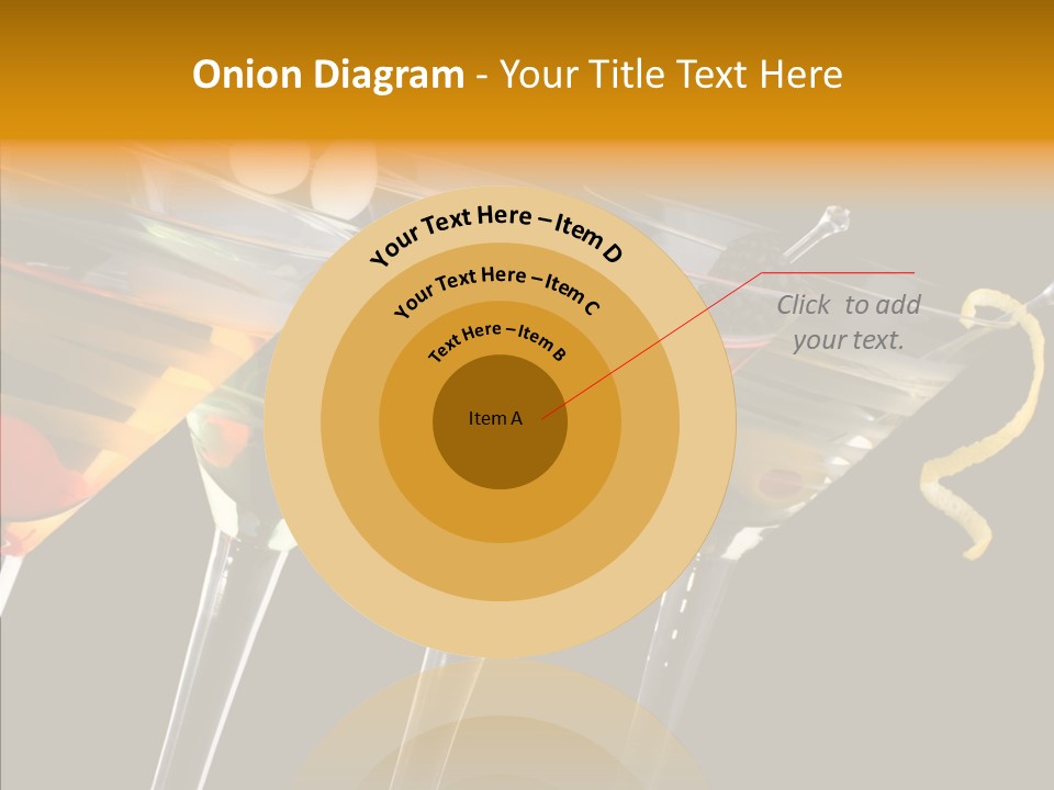 Glass Crystal Vermouth PowerPoint Template