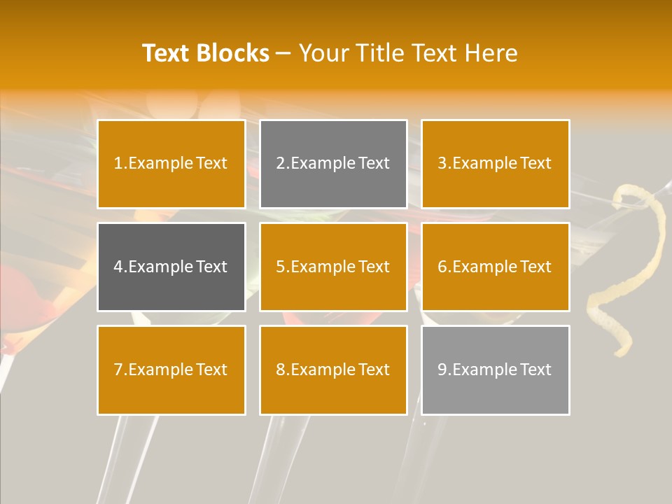 Glass Crystal Vermouth PowerPoint Template