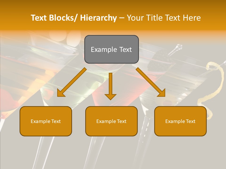 Glass Crystal Vermouth PowerPoint Template