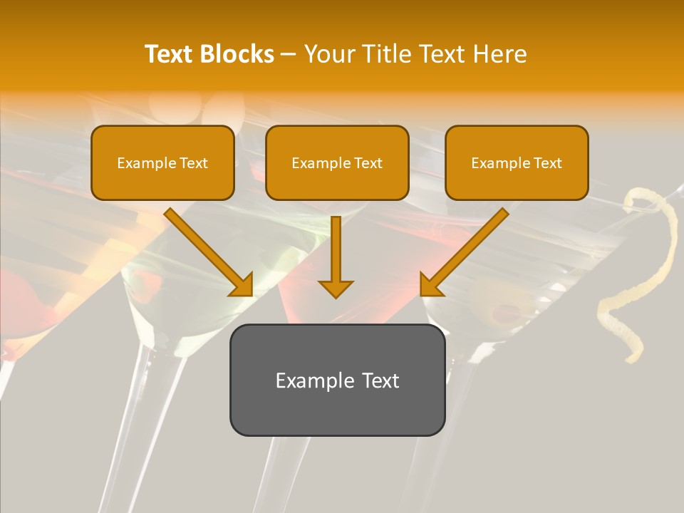 Glass Crystal Vermouth PowerPoint Template
