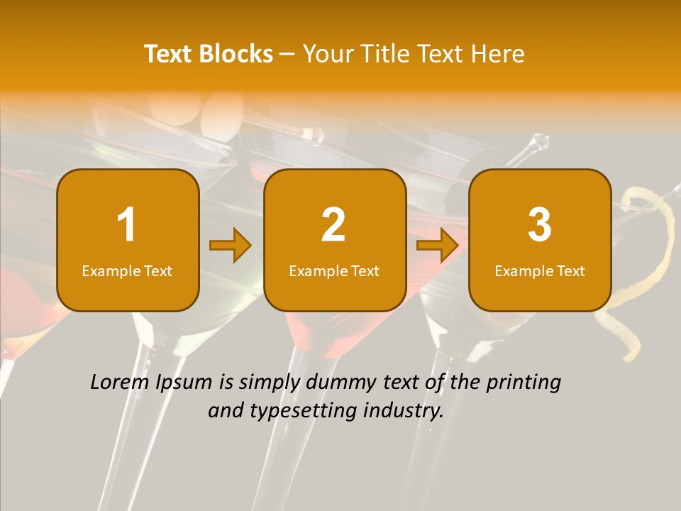 Glass Crystal Vermouth PowerPoint Template