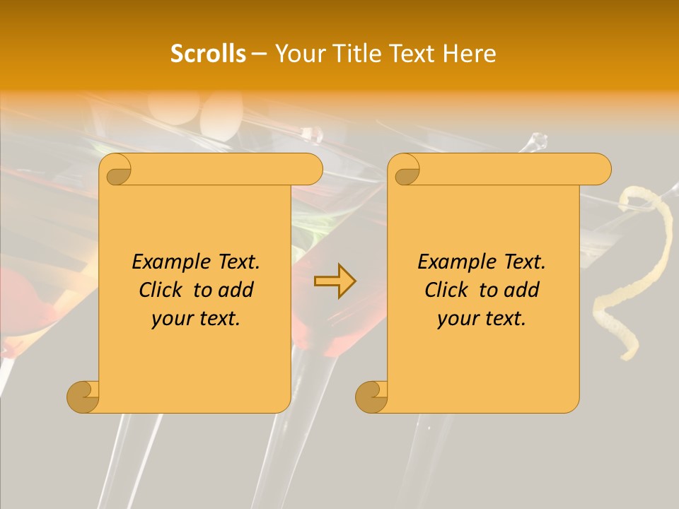 Glass Crystal Vermouth PowerPoint Template