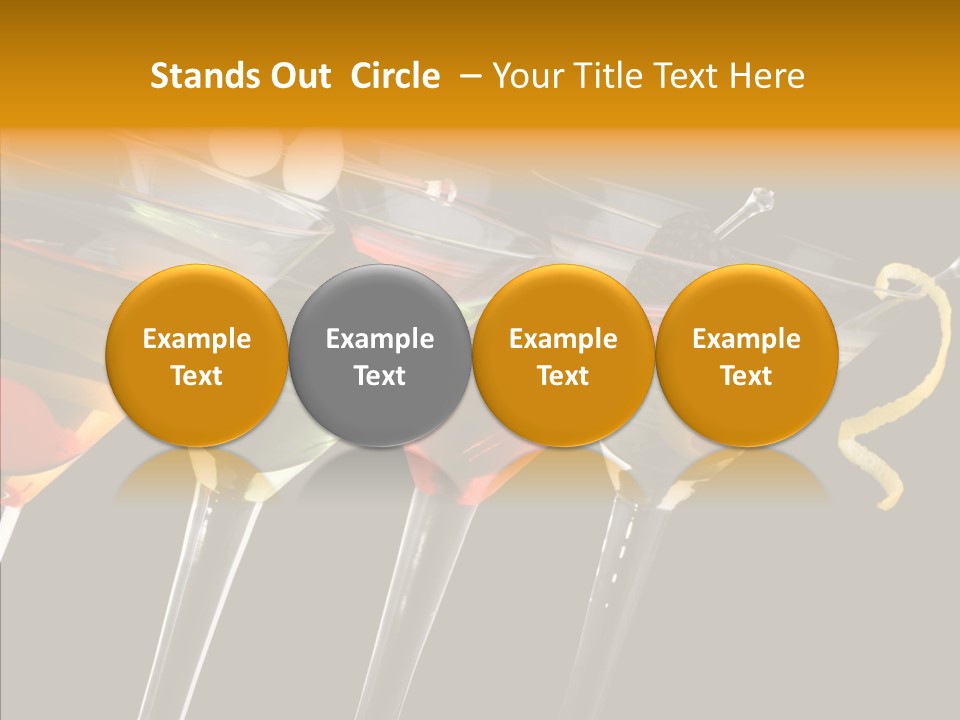 Glass Crystal Vermouth PowerPoint Template