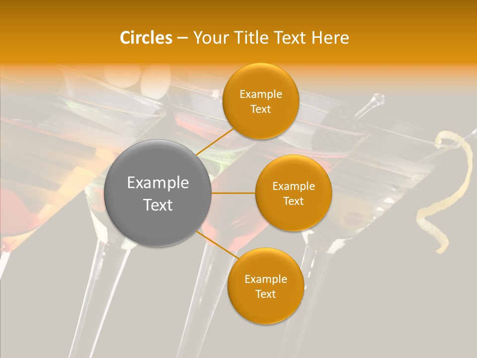 Glass Crystal Vermouth PowerPoint Template