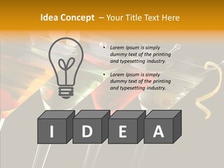 Glass Crystal Vermouth PowerPoint Template