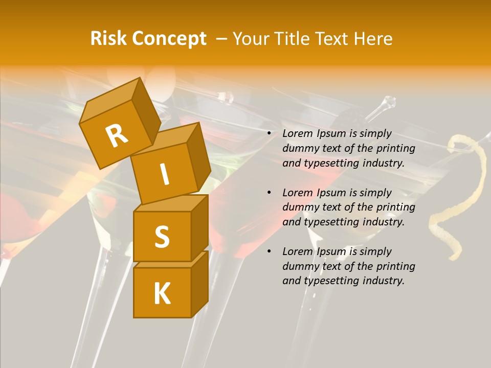 Glass Crystal Vermouth PowerPoint Template