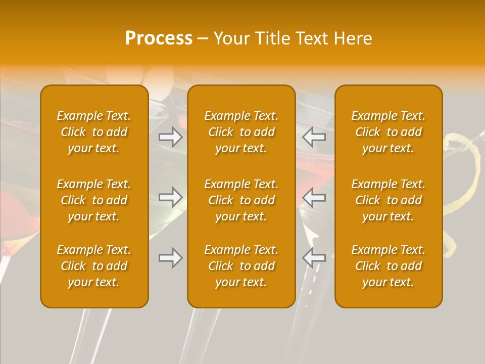 Glass Crystal Vermouth PowerPoint Template
