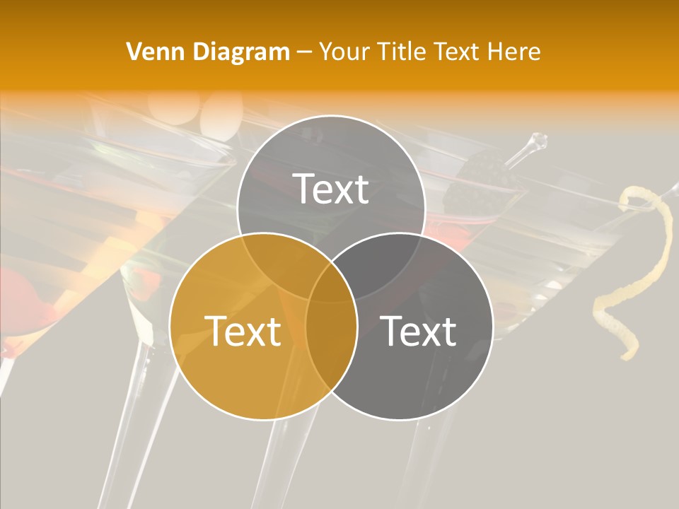 Glass Crystal Vermouth PowerPoint Template