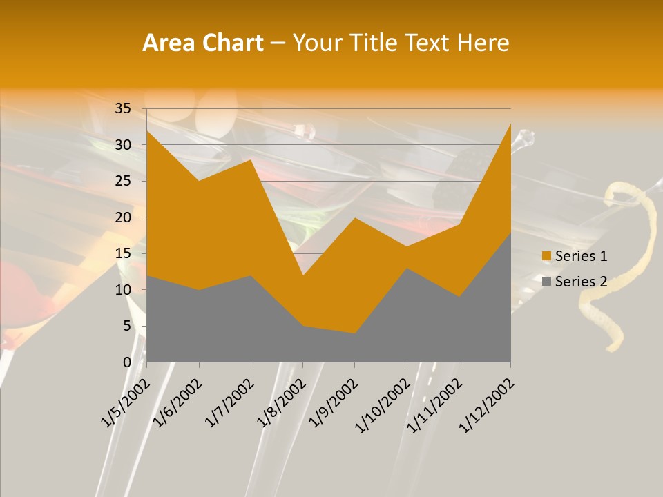 Glass Crystal Vermouth PowerPoint Template