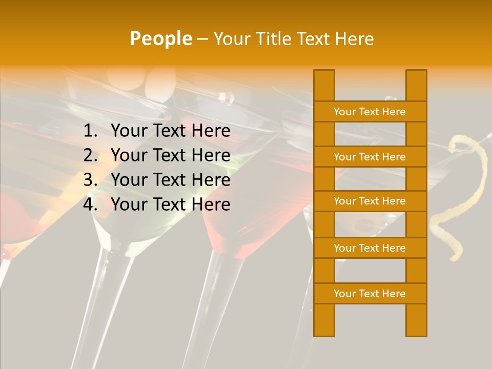 Glass Crystal Vermouth PowerPoint Template