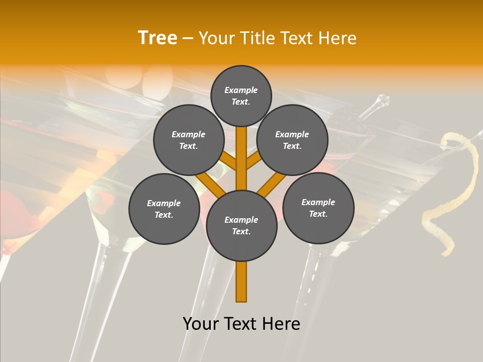 Glass Crystal Vermouth PowerPoint Template