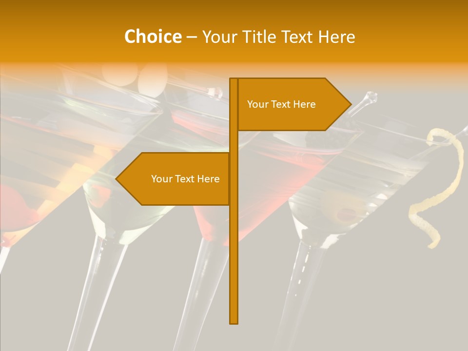 Glass Crystal Vermouth PowerPoint Template