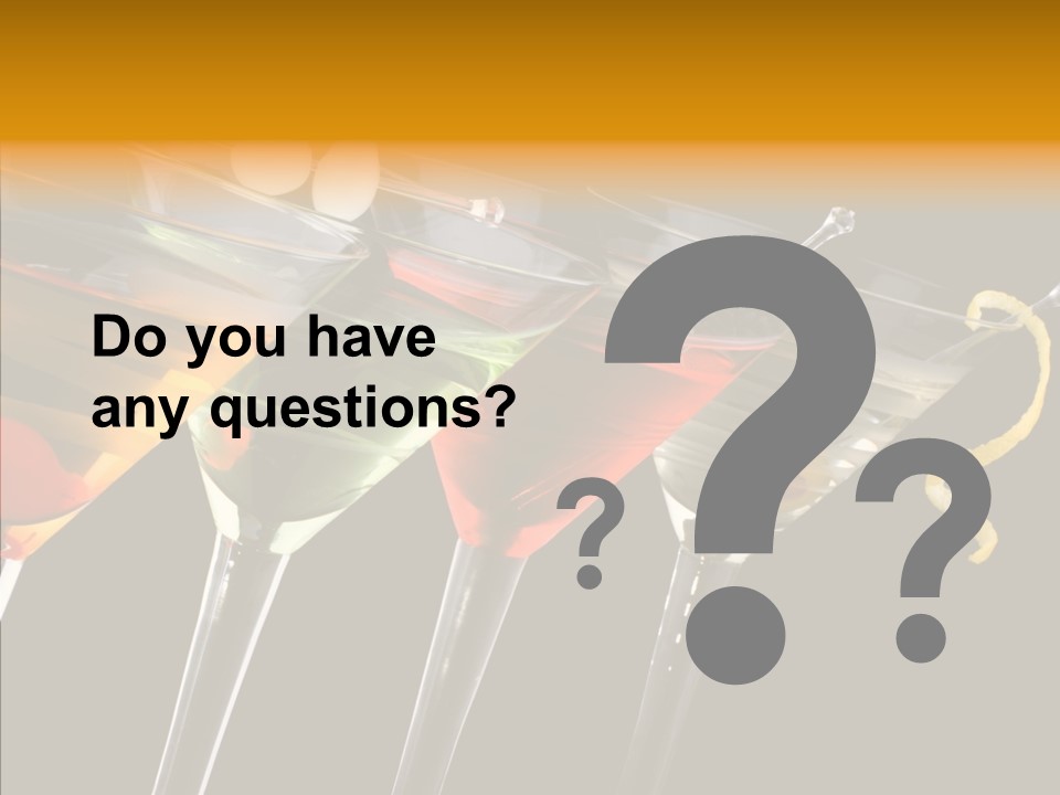 Glass Crystal Vermouth PowerPoint Template