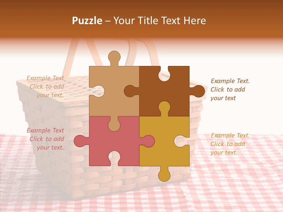 Checked Relaxation Lunch PowerPoint Template