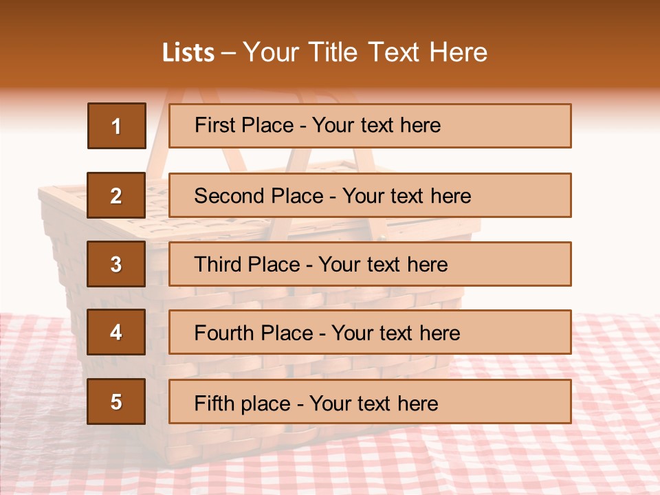 Checked Relaxation Lunch PowerPoint Template