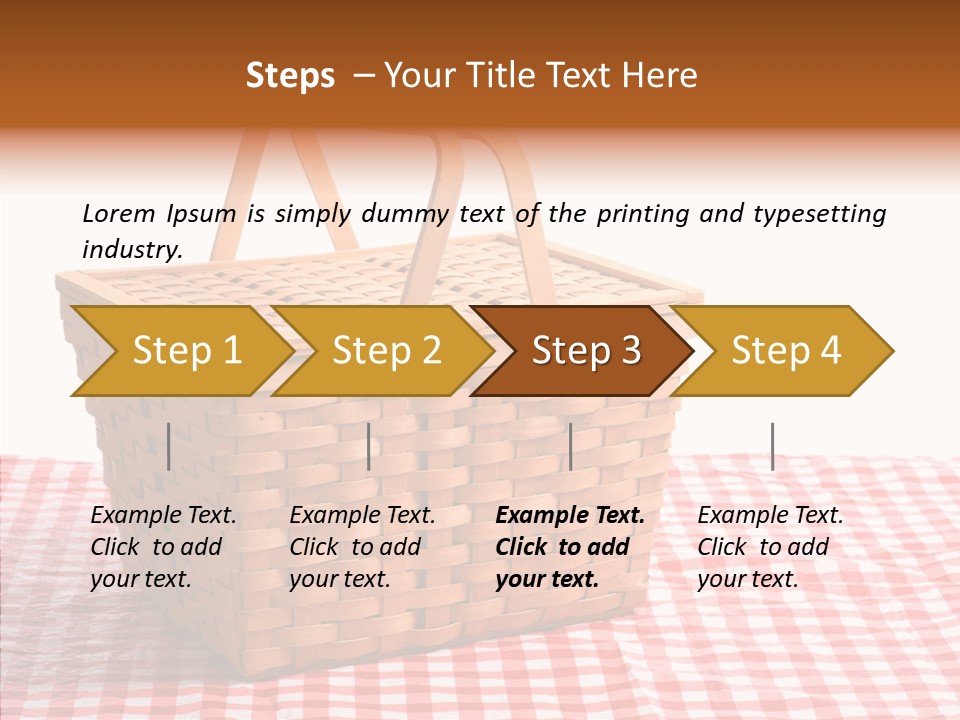 Checked Relaxation Lunch PowerPoint Template