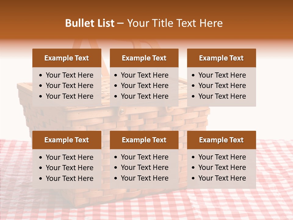 Checked Relaxation Lunch PowerPoint Template