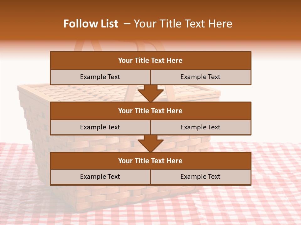 Checked Relaxation Lunch PowerPoint Template