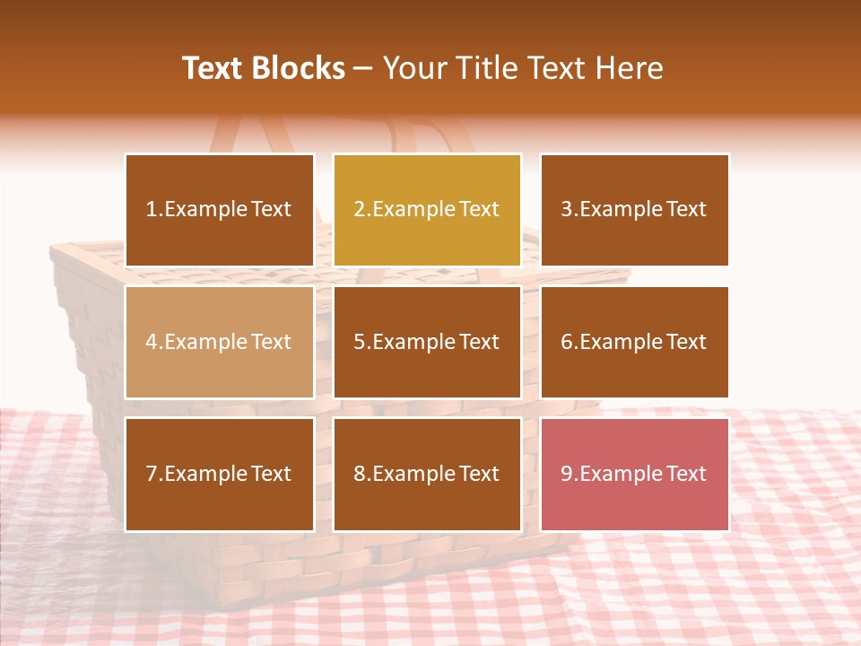 Checked Relaxation Lunch PowerPoint Template