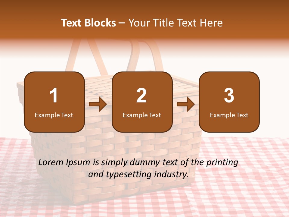 Checked Relaxation Lunch PowerPoint Template