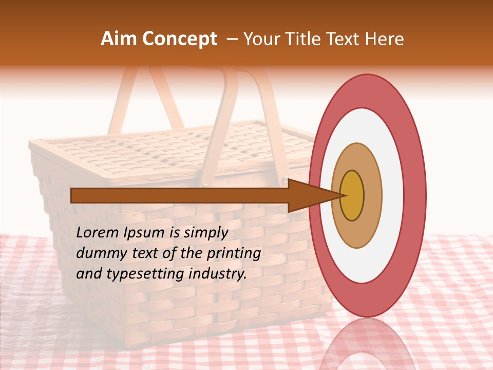 Checked Relaxation Lunch PowerPoint Template